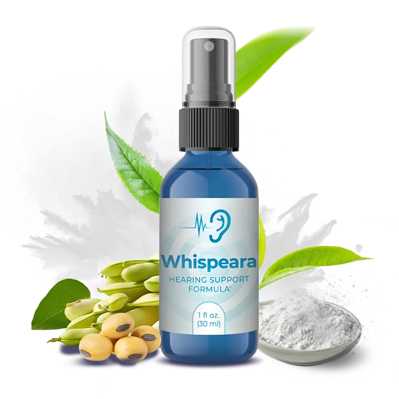 "Whispeara: Natural supplement for mental clarity, auditory health, and tinnitus relief."